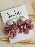 "Le Marais" Earrings - Dusty Pink/Silver
