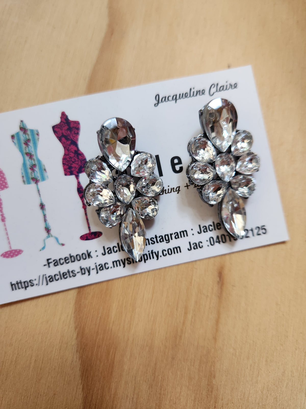 "Mara" Earrings - Clear