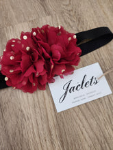 Red + Gold Polkadot Headband