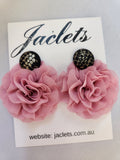 "Darling" Earrings - Black/Pink