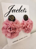 "Darling" Earrings - Black/Pink