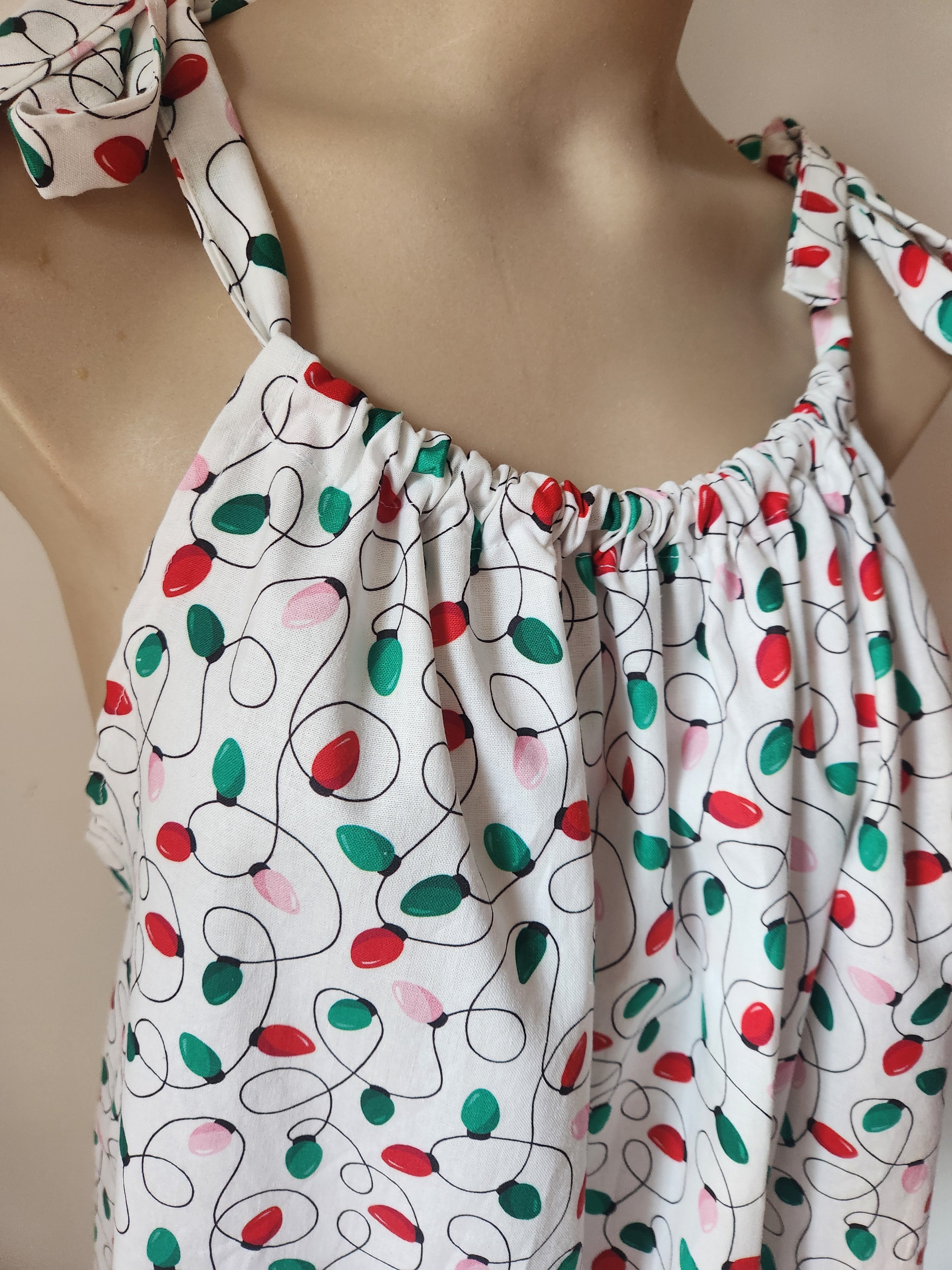 "Christmas Lights" Top