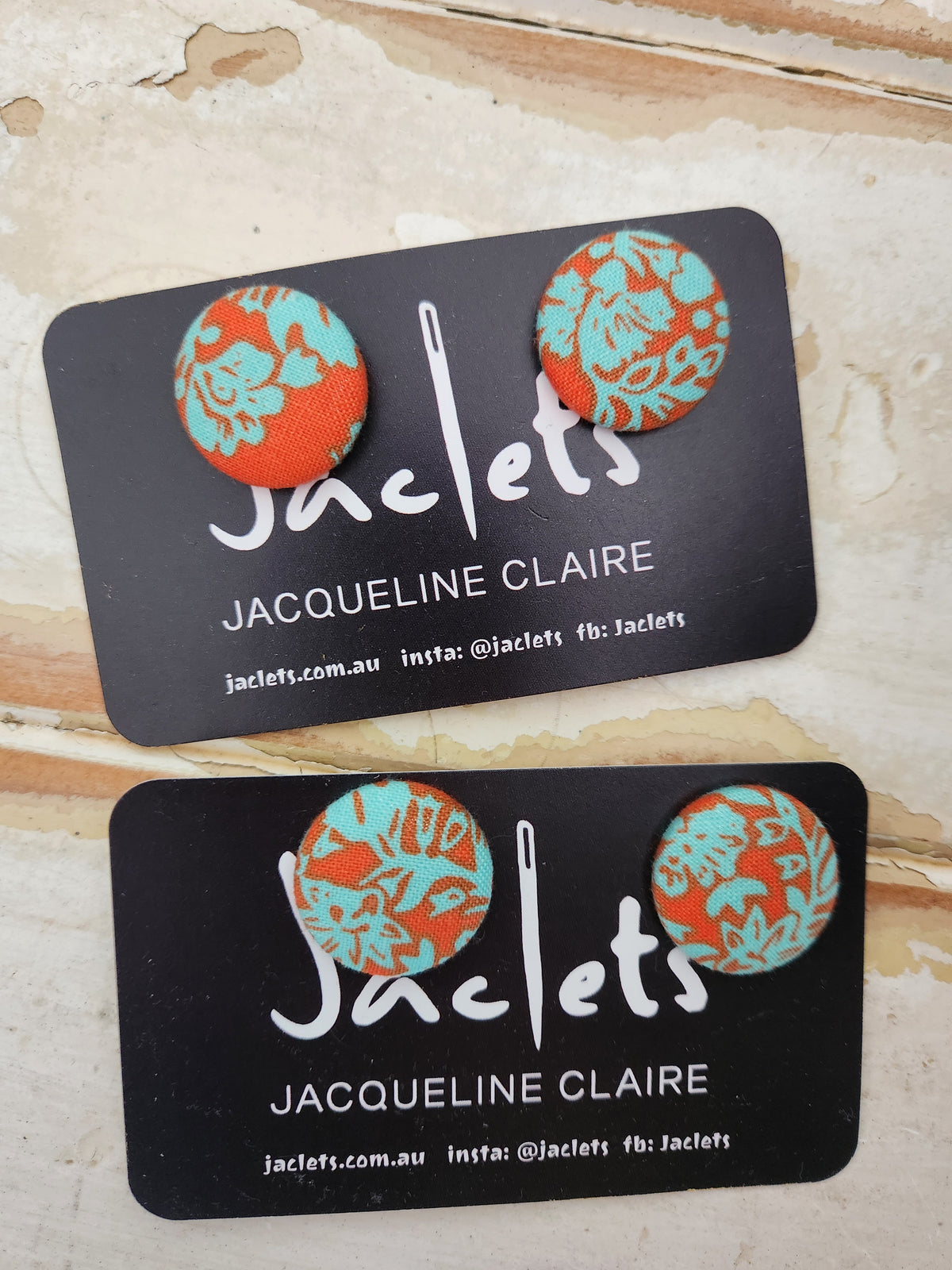 "Ashara" Fabric Studs