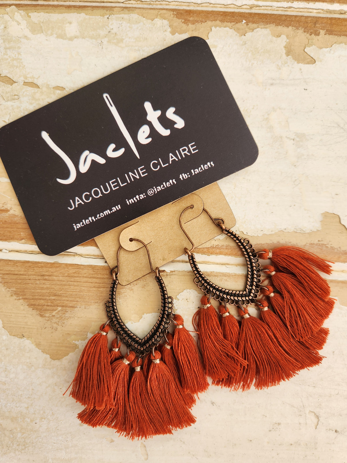 Rust "Marrakech" Tassel Earrings