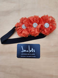 Orange Lace Flower Headband