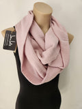 Cotton Infinity Wrap - Dusty pink