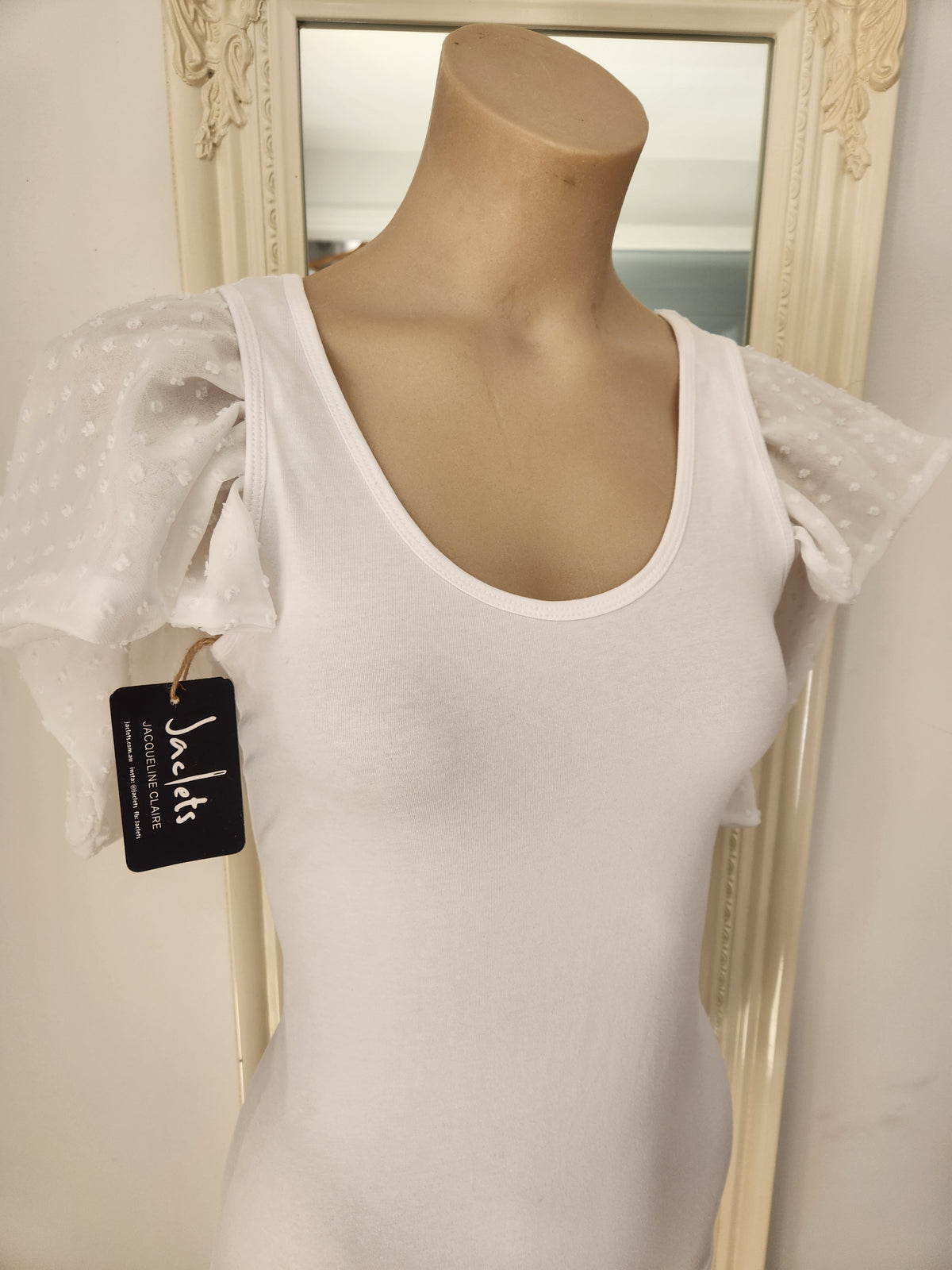 "In the Clouds" Cape Top - White