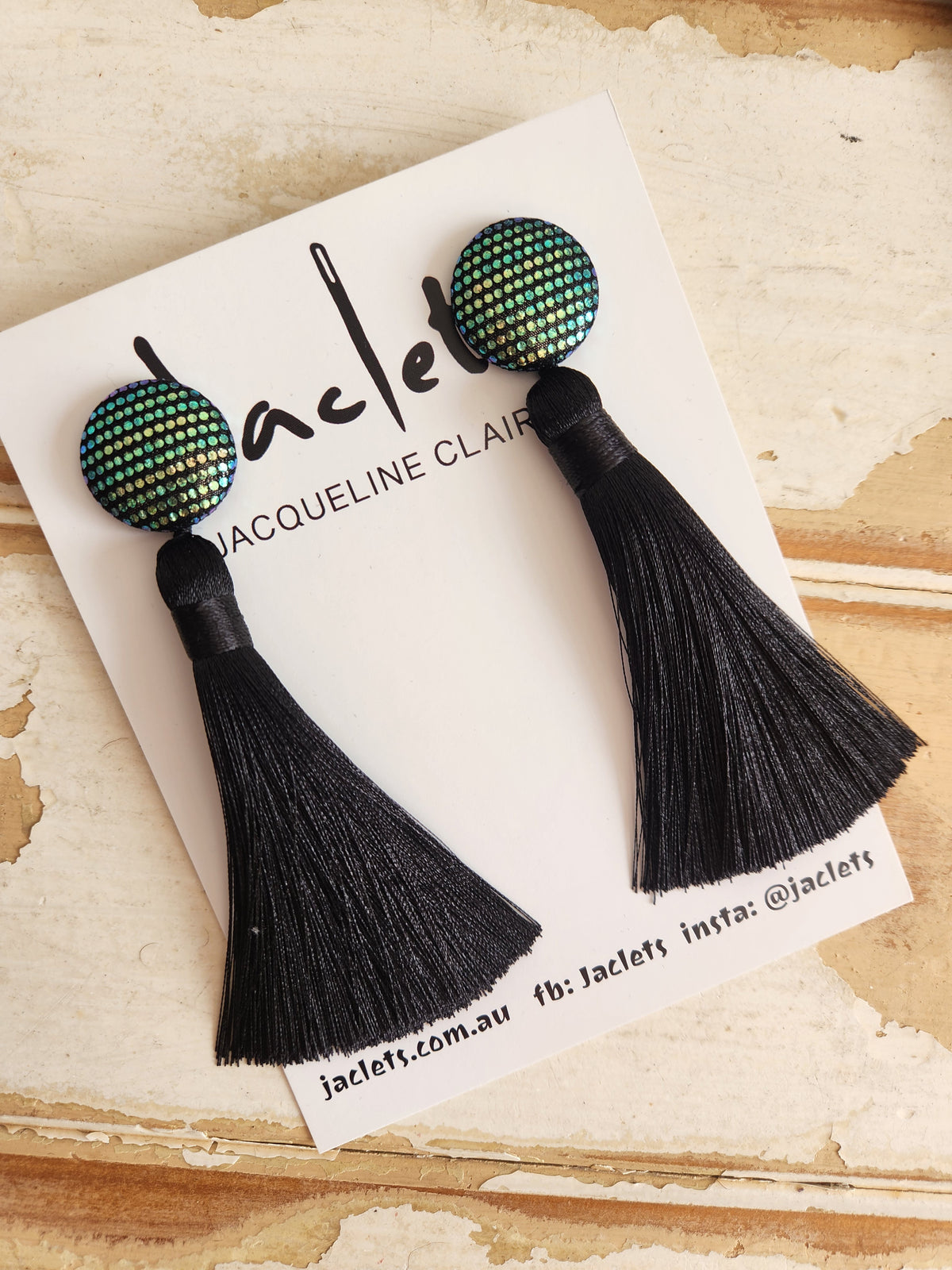 "Mermaids Tail" Tassel Earrings