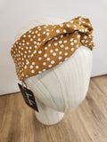 Mustard Polkadot Head Wrap
