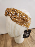 Mustard Polkadot Head Wrap