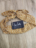 Mustard Polkadot Head Wrap