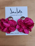 "French Petals" Earrings - Pink/Gold