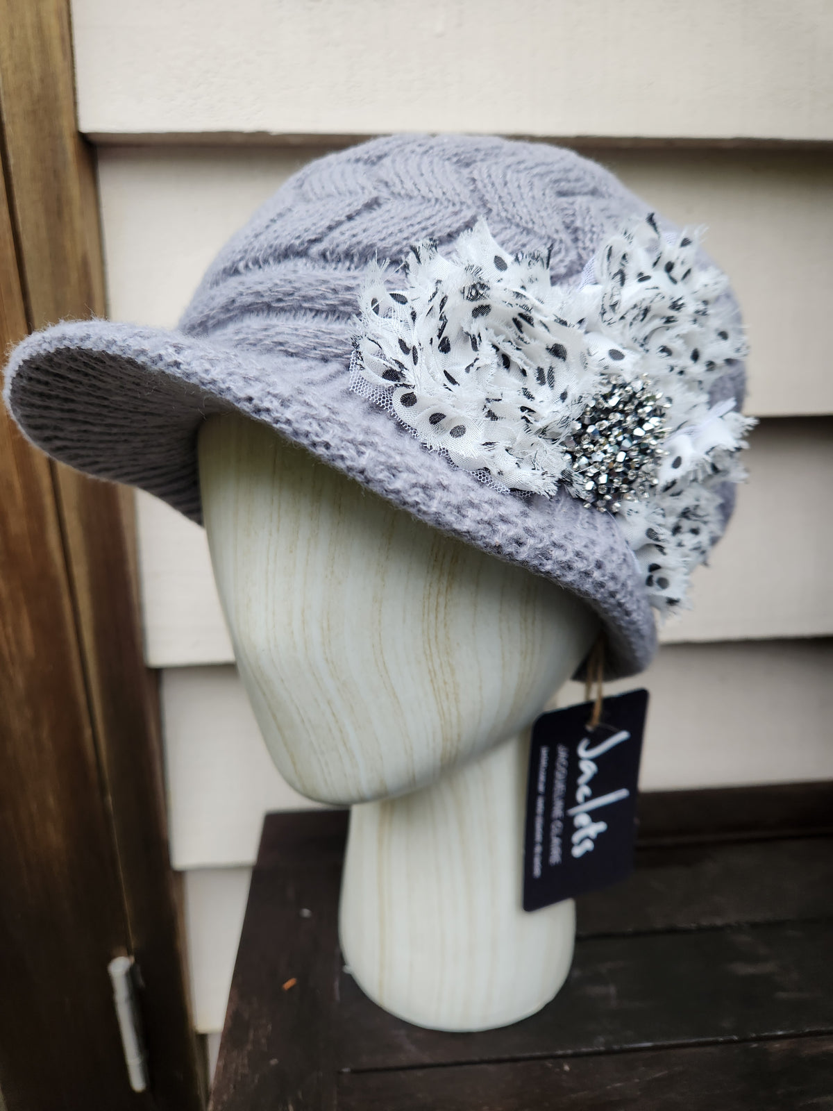 "Diora" Knit Hat - Grey