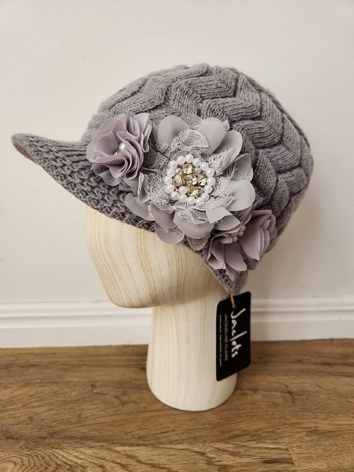 Knit Hat Grey "Warialda"