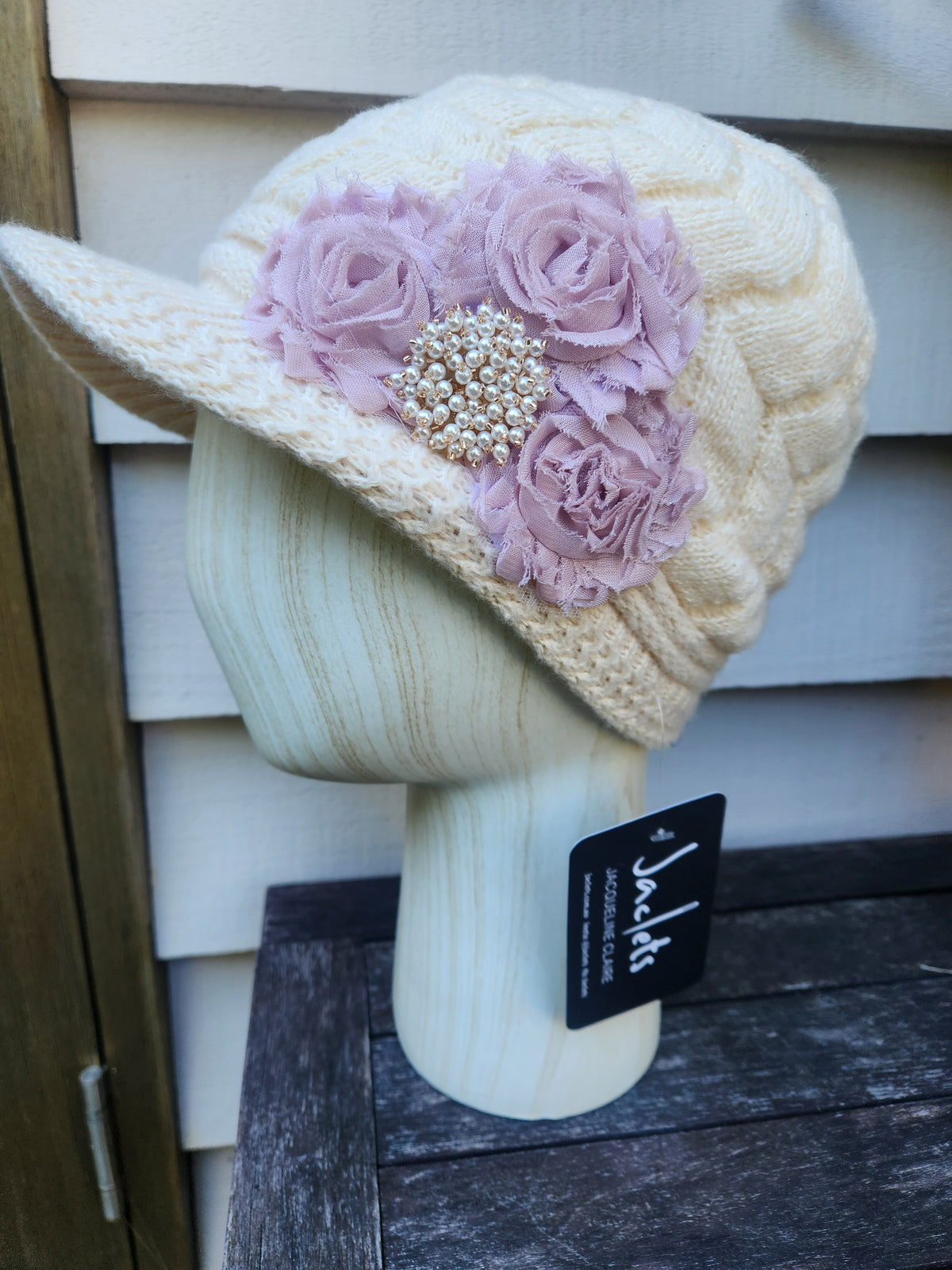 "Mavis Rose" Knit Hat