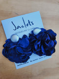 "French Petals" Earrings - Navy