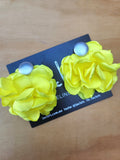 "French Petals" Earrings - Yellow/Silver