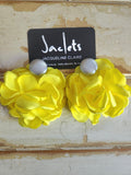 "French Petals" Earrings - Yellow/Silver