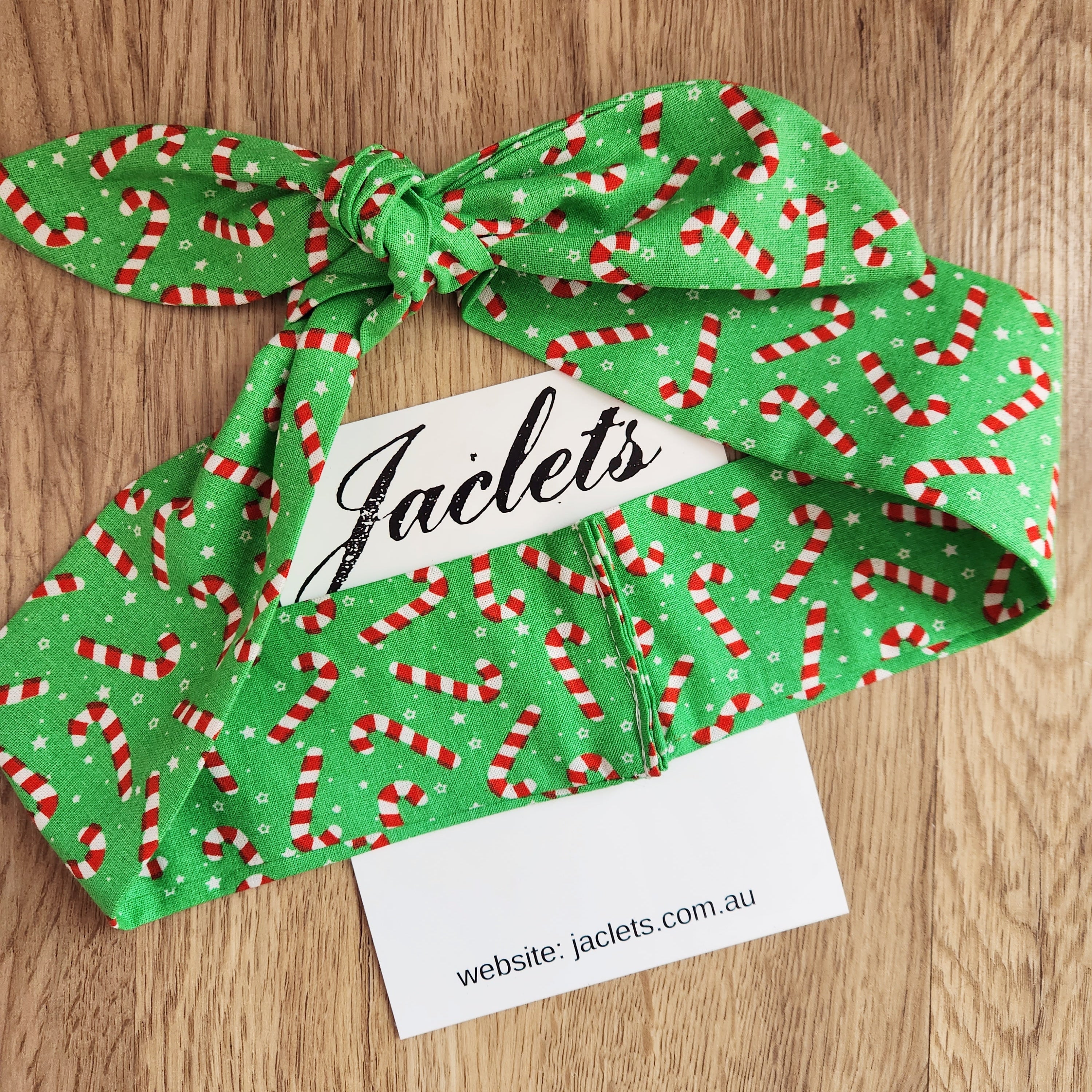 "North Pole" tie up Headband