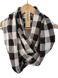 "Edinburgh" Infinity Wrap - Black/Oatmeal