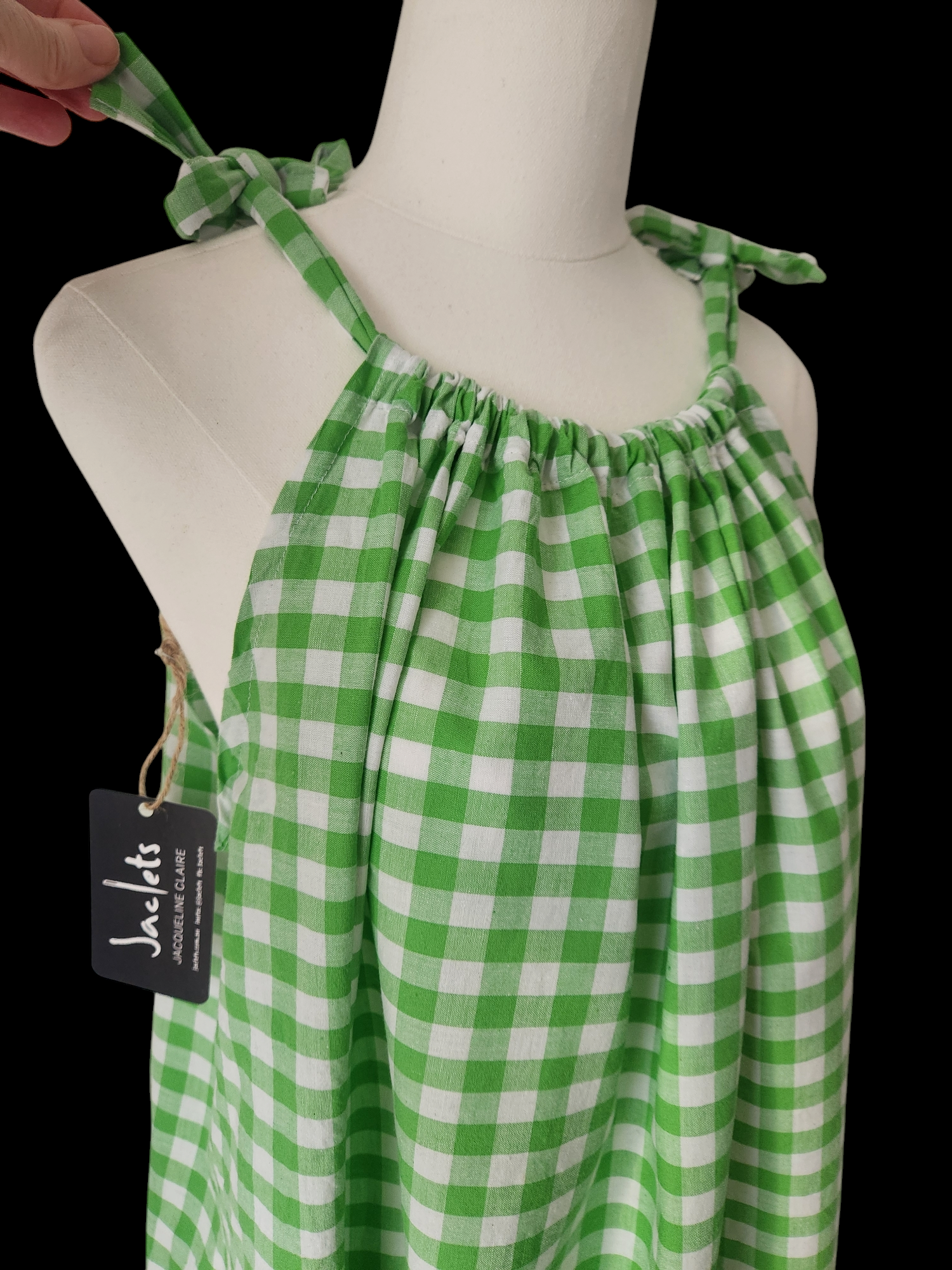 Green Gingham Dress