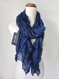 Ripple Light Scarf - Navy