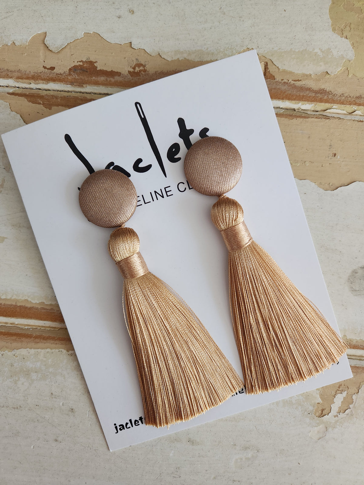 "Caramel Tarte" Tassel Earrings