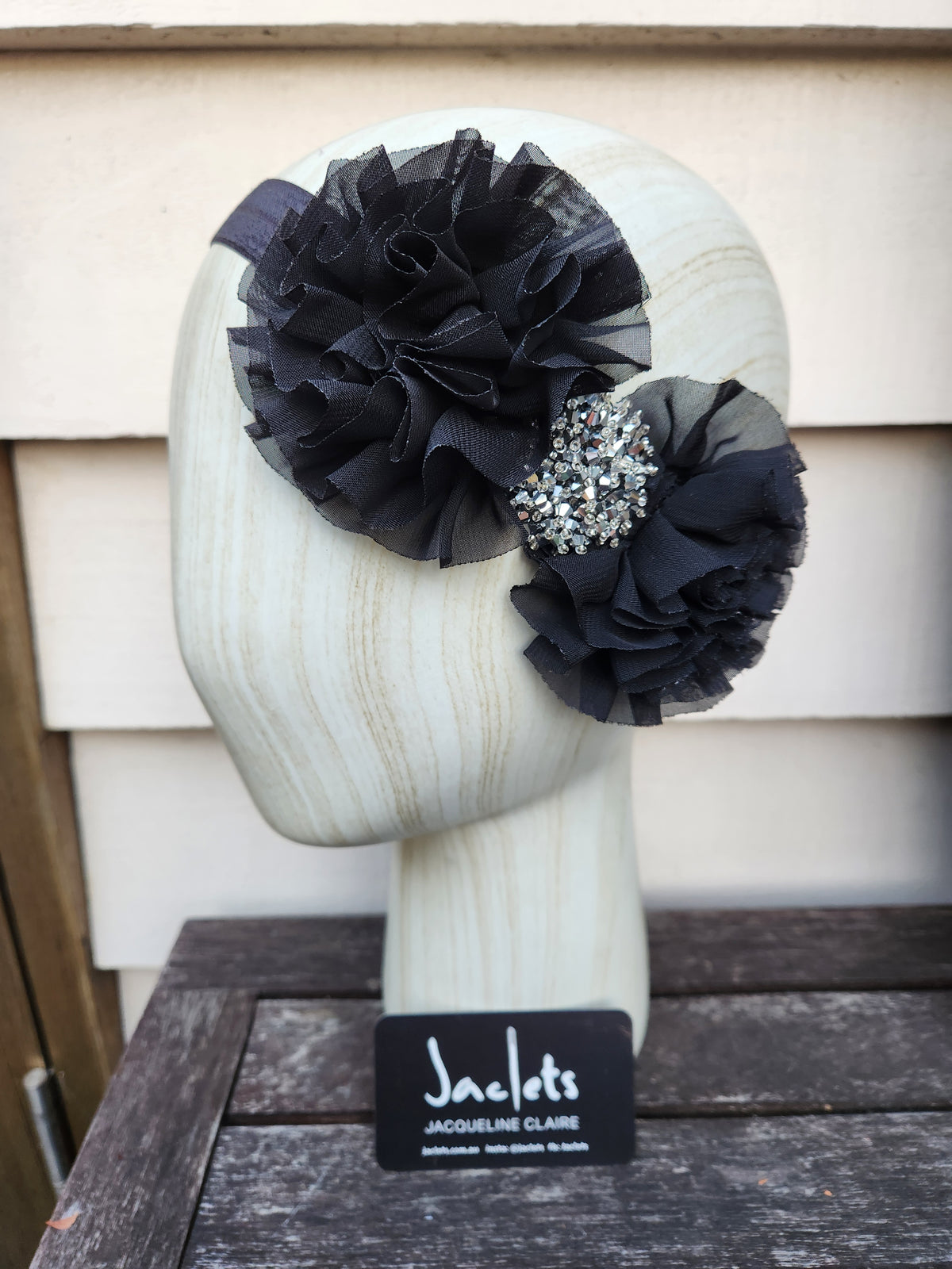 "Lila" Headband- Black