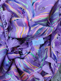 "Zilah" Infinity Wrap - Lilac tassels