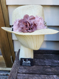 "Dusty Rose" Wide Brim Hat