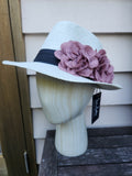 "Rosalie" Wide Brim Hat - Vanilla