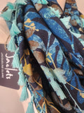 "Carrington" Infinity Wrap - Spearmint tassels