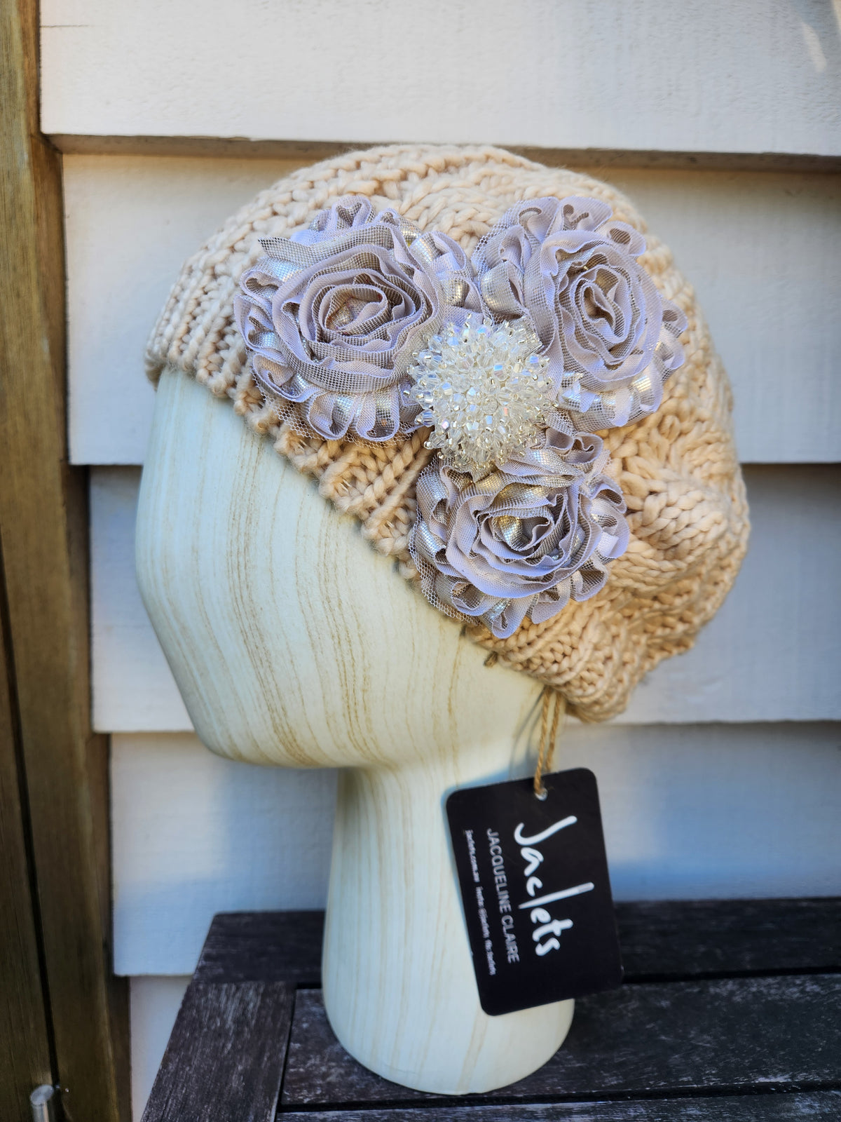 "Gold Haze" Beanie - Oatmeal