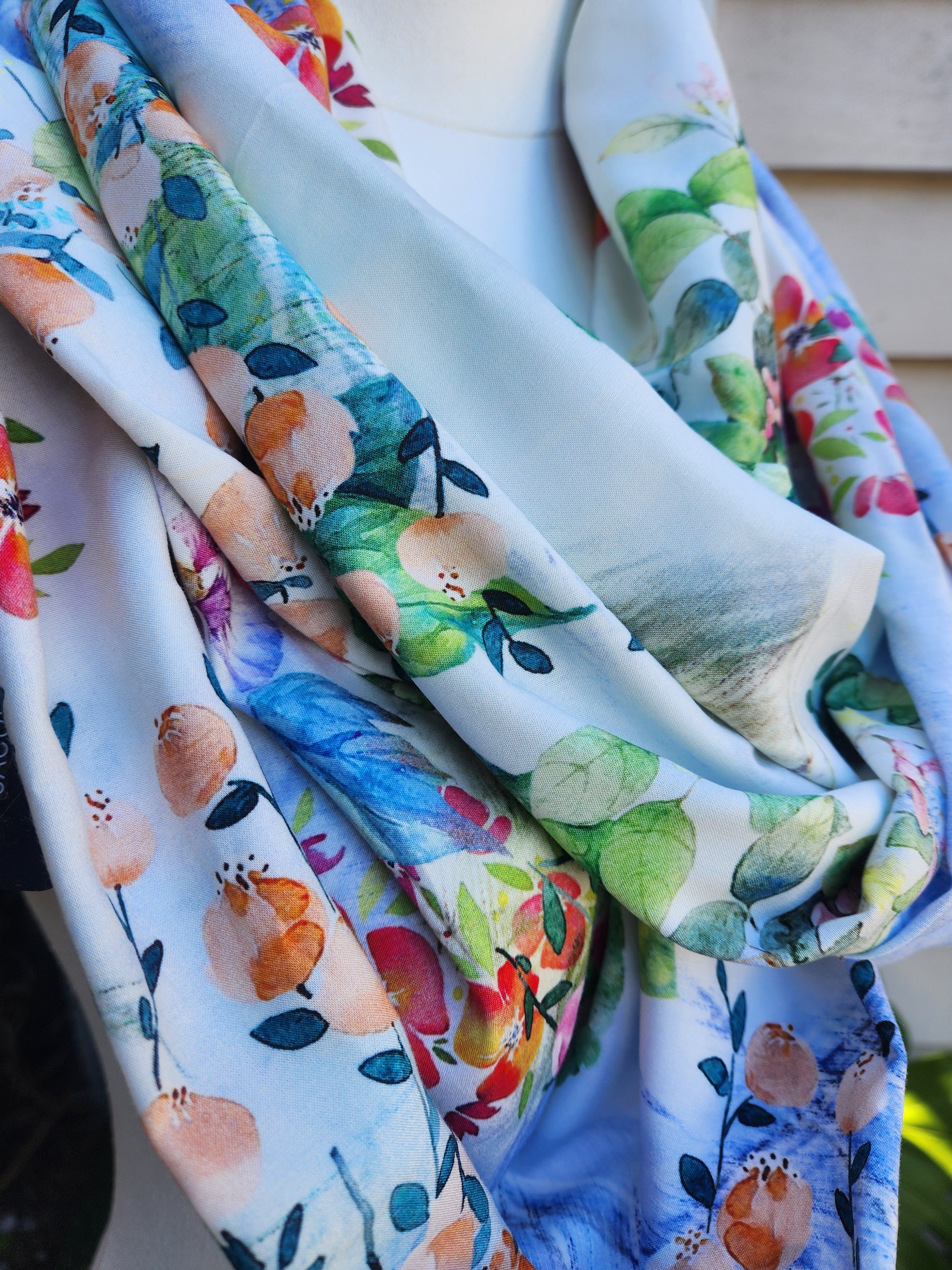 "Orange Orchard" Infinity Wrap