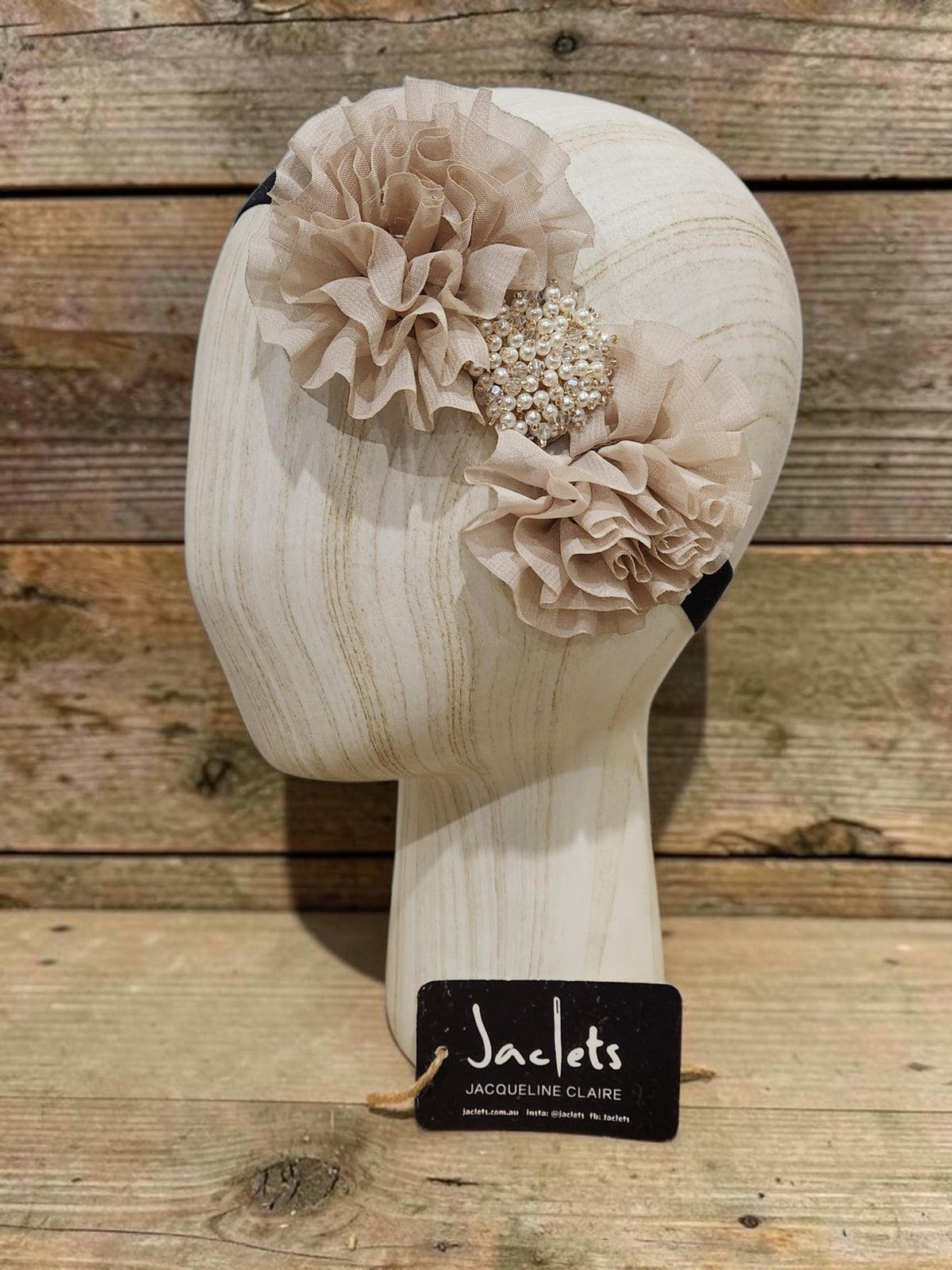 "Lila" Headband - Beige
