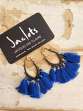 Cobalt "Marrakech" Tassel Earrings