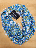 "Phoebe" Infinity Wrap - White tassels