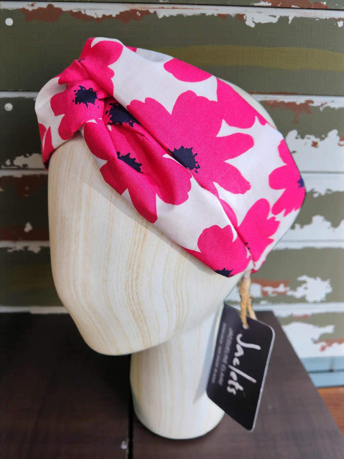 Luxe Turbana Headband "Ormana" - Pink + Navy