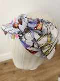"Watercolour Daisies" Head Wrap