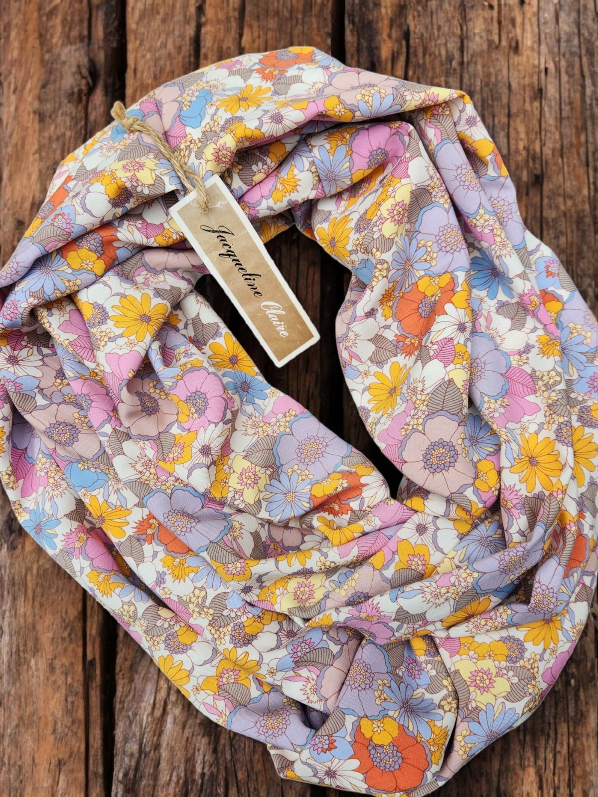 "Betsy" Infinity Wrap - Plain no tassels