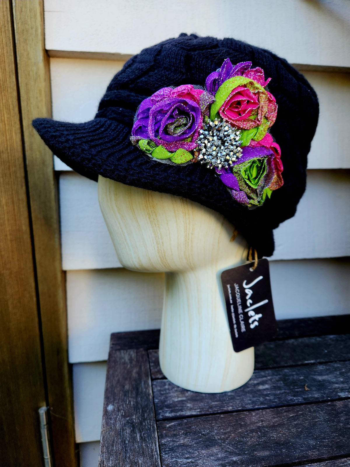 "Elektra" Knit Hat - Black