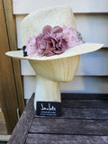 "Dusty Rose" Wide Brim Hat