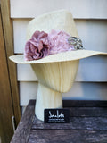 "Dusty Rose" Wide Brim Hat