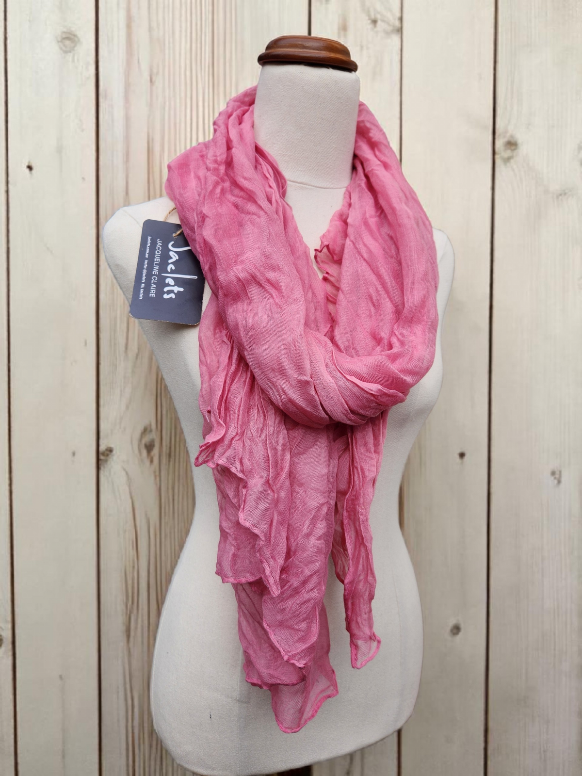 Ripple Light Scarf - Strawberry Pink
