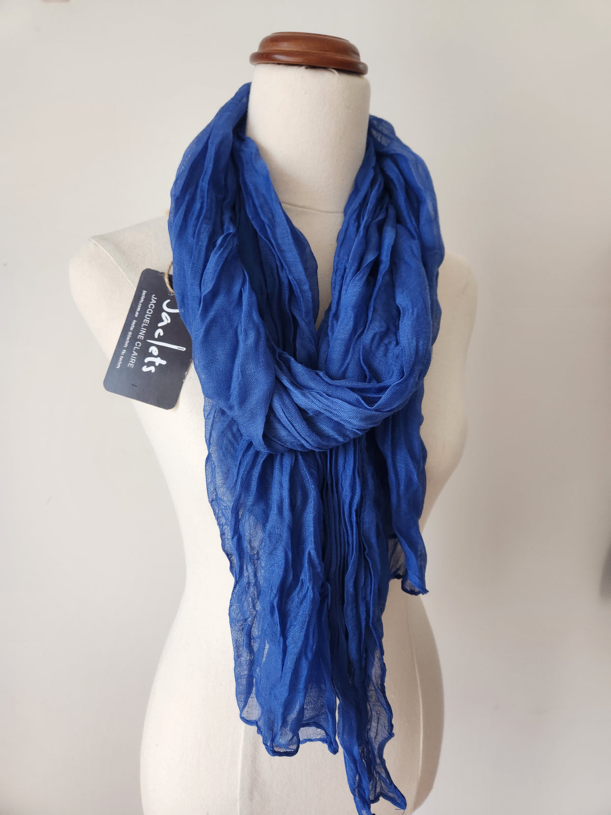 Ripple Light Scarf - Cobalt Blue