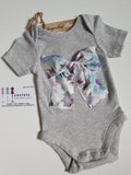 Soft grey "Meela" Babysuit