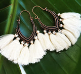 Vanilla "Marrakech" Tassel Earrings