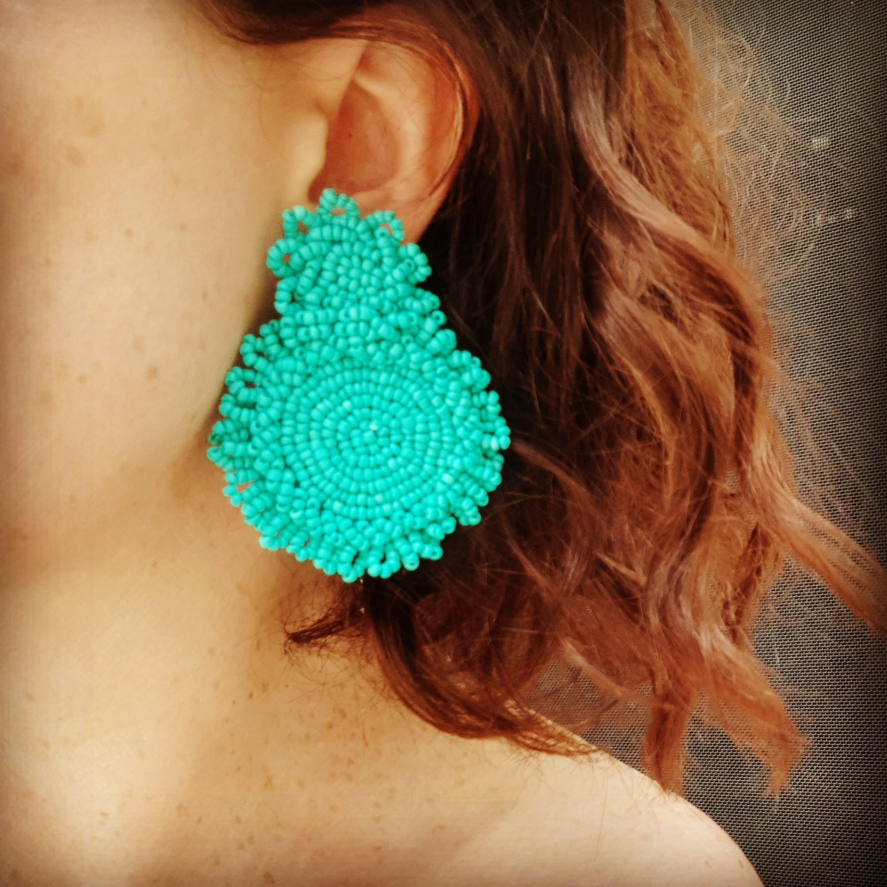 "Turkish" Earrings - Aqua