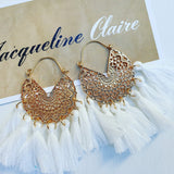 "Khalifa" Earrings - White