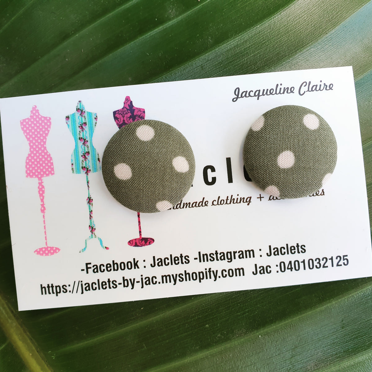 "Ashton" Fabric Studs